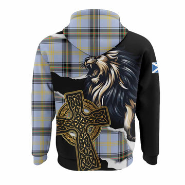 Bell Tartan Scottish Hoodie Lion Celtic Heritage