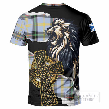 Bell Tartan Scottish T-Shirt Lion Celtic Heritage