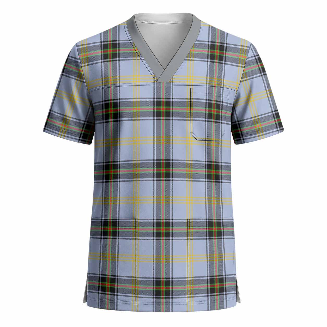 Bell Tartan Scrub Top - Tartan Vibes Clothing