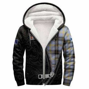 Bell Tartan Sherpa Hoodie New Zealand Pattern Unique Zipper Stylized
