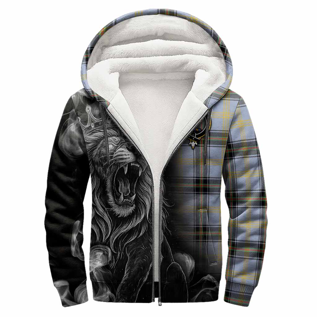 Bell Tartan Sherpa Hoodie Roaring Lion Heritage