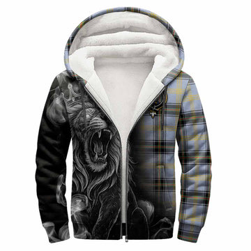 Bell Tartan Sherpa Hoodie Roaring Lion Heritage