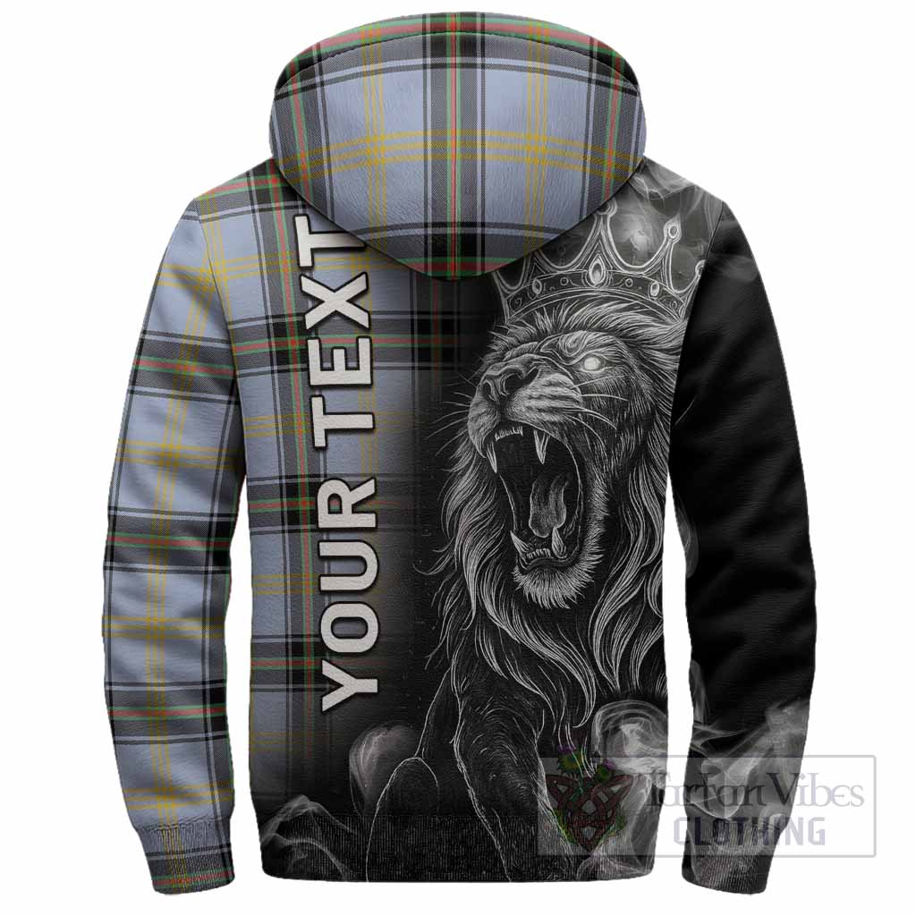Bell Tartan Sherpa Hoodie Roaring Lion Heritage