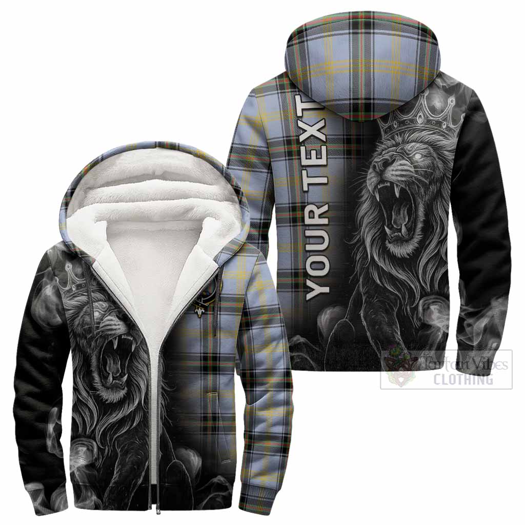Bell Tartan Sherpa Hoodie Roaring Lion Heritage
