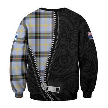 Bell Tartan Sweatshirt New Zealand Pattern Unique Zipper Stylized