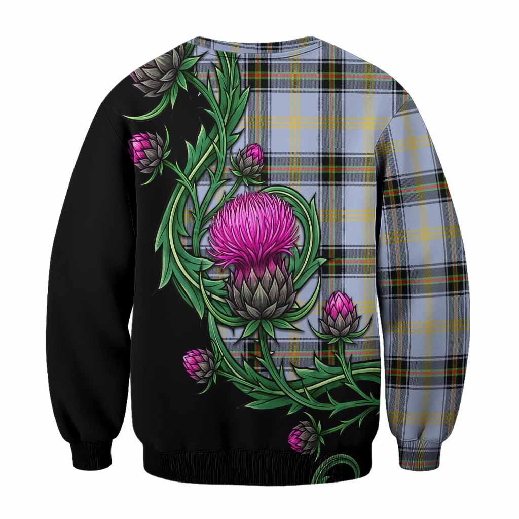 Bell Tartan Sweatshirt Resilient Scottish Thistle - Tartan Vibes Clothing
