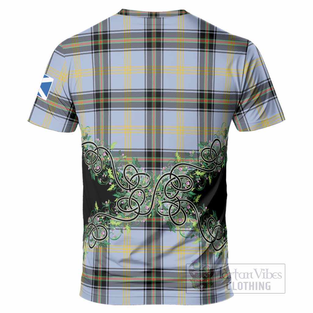 Bell Tartan T-Shirt Thistle Scottish Spirit