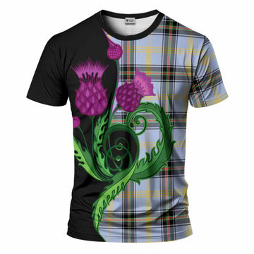 Bell Tartan T-Shirt Traditional Scottish Thistle