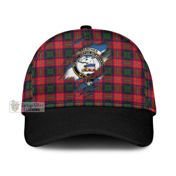 Tartan Vibes Clothing Belsches Tartan Classic Cap with Family Crest In Me Style