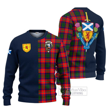 Belsches Tartan Ugly Sweater Alba with Scottish Lion Royal Arm Half Style Unisex - Tartan Vibes Clothing