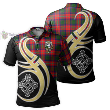 Belsches Tartan Polo Shirt with Family Crest and Celtic Symbol Style Kid - Tartan Vibes Clothing