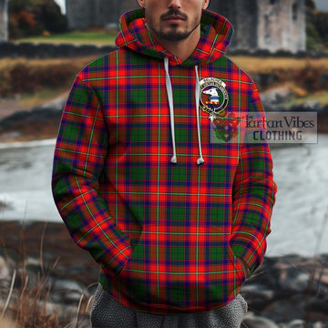 Belsches Tartan Cotton Hoodie with Family Crest Zip Hoodie - Tartan Vibes Clothing