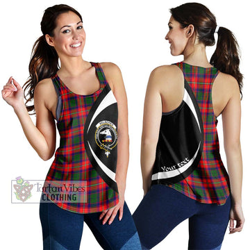 Belsches Tartan Women's Racerback Tanks with Family Crest Circle Style 4XL - Tartan Vibes Clothing