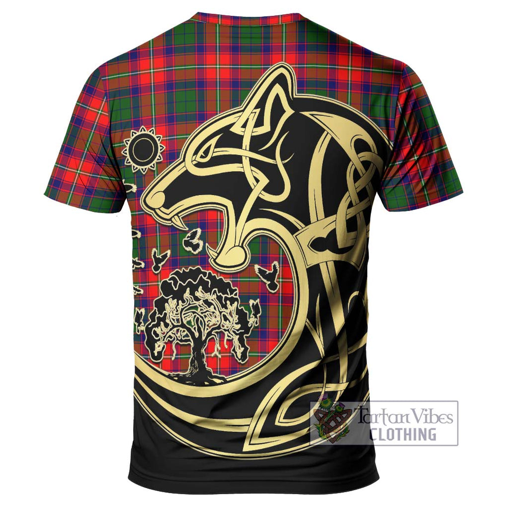 Belsches Tartan T-Shirt with Family Crest Celtic Wolf Style - Tartan Vibes Clothing