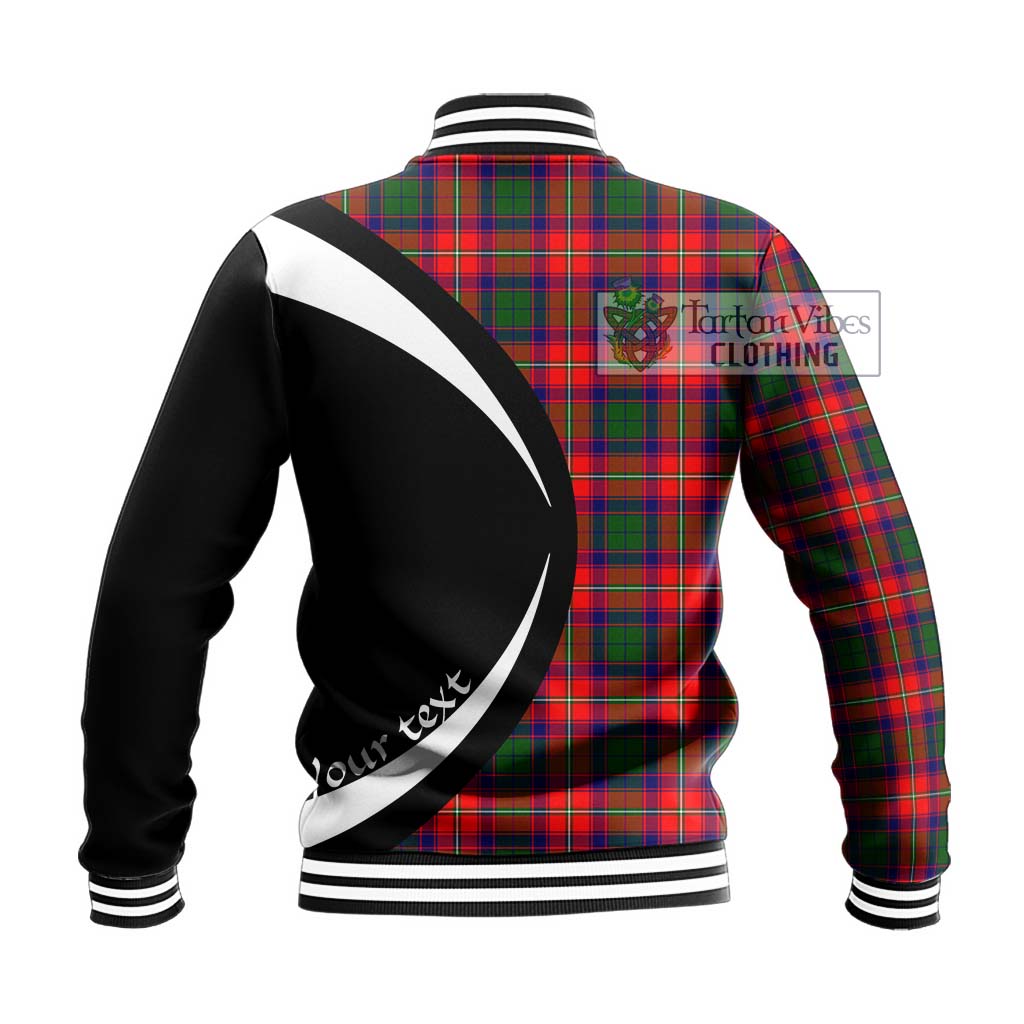 Belsches Tartan Baseball Jacket with Family Crest Circle Style - Tartan Vibes Clothing