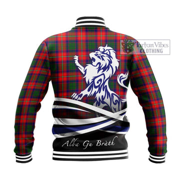 Belsches Tartan Baseball Jacket with Alba Gu Brath Regal Lion Emblem - Tartan Vibes Clothing