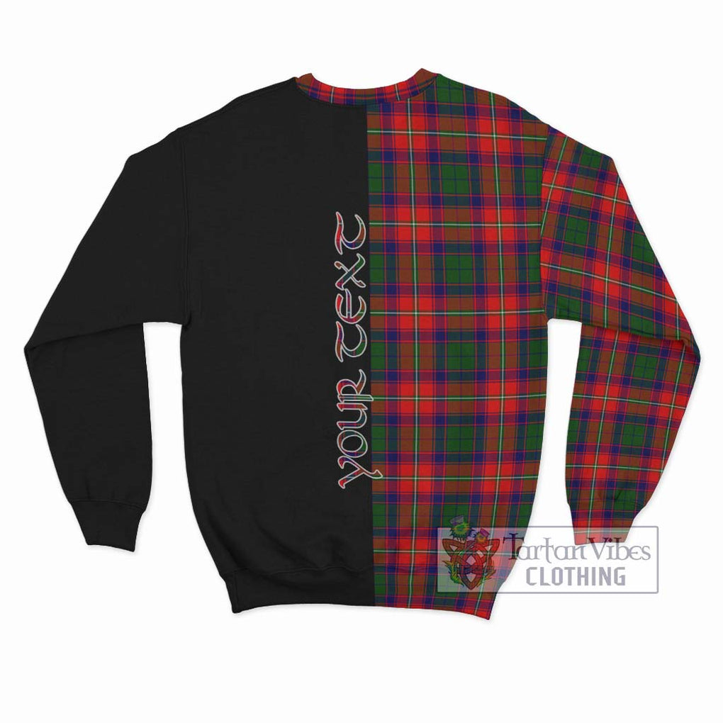 Belsches Tartan Sweatshirt with Family Crest and Half Of Me Style - Tartan Vibes Clothing