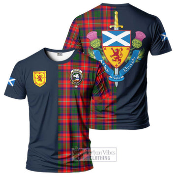 Belshes Tartan T-Shirt Alba with Scottish Lion Royal Arm Half Style Kid's Shirt - Tartan Vibes Clothing