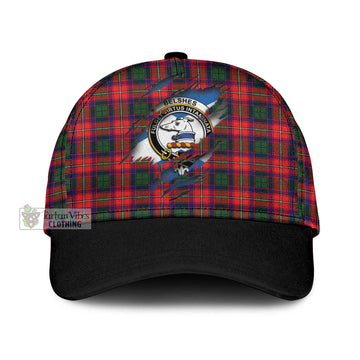 Belshes Tartan Classic Cap with Family Crest In Me Style