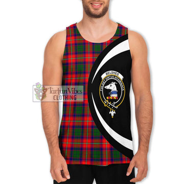 Belshes Tartan Men's Tank Top with Family Crest Circle Style Men - Tartan Vibes Clothing