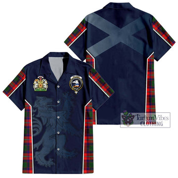 Belshes Tartan Hawaiian Shirt with Family Crest and Lion Rampant Vibes Sport Style Kid - Tartan Vibes Clothing