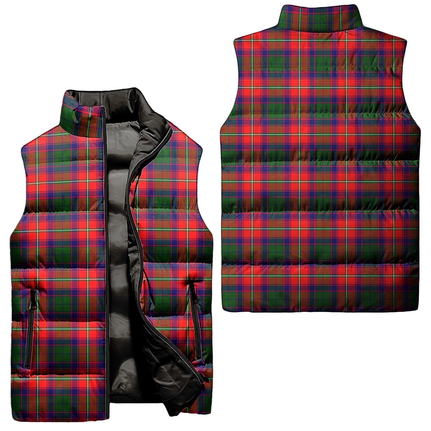 Belshes Tartan Sleeveless Puffer Jacket Unisex - Tartan Vibes Clothing