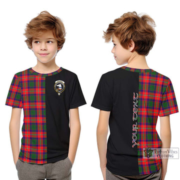 Belshes Tartan Kid T-Shirt with Family Crest and Half Of Me Style Youth XL Size14 - Tartan Vibes Clothing