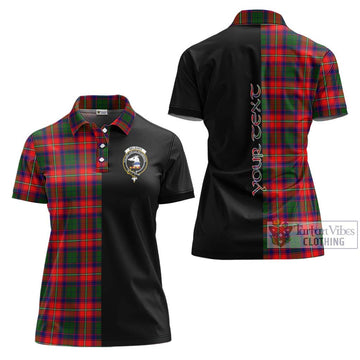 Belshes Tartan Women's Polo Shirt with Family Crest and Half Of Me Style Women - Tartan Vibes Clothing