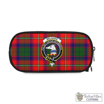 Belshes Tartan Pen and Pencil Case with Family Crest One Size 4.13*8.74 inch - Tartan Vibes Clothing