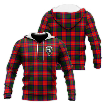 Belshes Tartan Knitted Hoodie with Family Crest Unisex Knitted Pullover Hoodie - Tartan Vibes Clothing