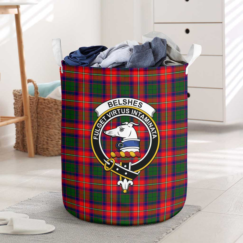 Belshes Tartan Laundry Basket with Family Crest One Size - Tartan Vibes Clothing