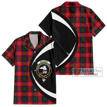 Belshes Tartan Hawaiian Shirt with Family Crest Circle Style Kid - Tartan Vibes Clothing