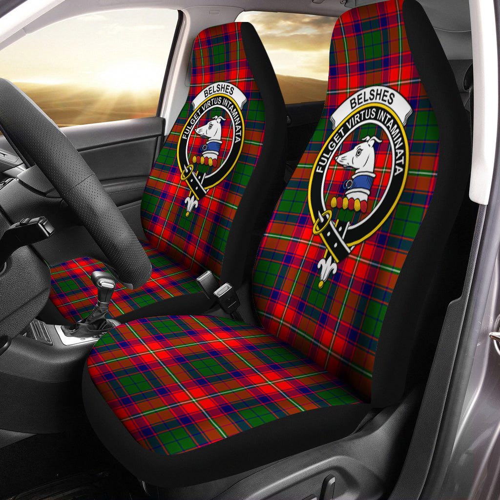 Belshes Tartan Car Seat Cover with Family Crest One Size - Tartan Vibes Clothing