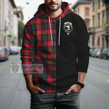 Belshes Tartan Hoodie with Family Crest and Half Of Me Style Zip Hoodie - Tartan Vibes Clothing