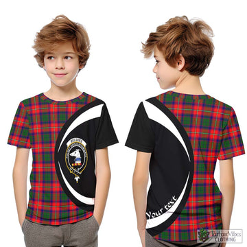 Belshes Tartan Kid T-Shirt with Family Crest Circle Style Youth XL Size14 - Tartan Vibes Clothing