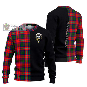 Belshes Tartan Ugly Sweater with Family Crest and Half Of Me Style Unisex - Tartan Vibes Clothing