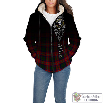 Belshes Tartan Sherpa Hoodie Featuring Alba Gu Brath Family Crest Celtic Inspired - Tartan Vibes Clothing
