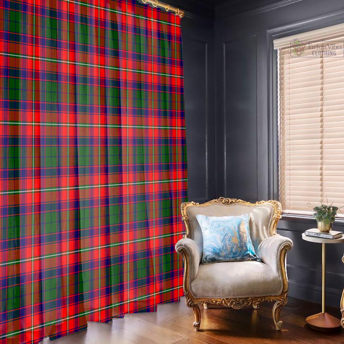 Belshes Tartan Window Curtain With Grommets - Tartan Vibes Clothing