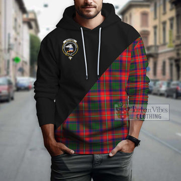 Belshes Tartan Hoodie with Family Crest and Military Logo Style - Tartan Vibes Clothing