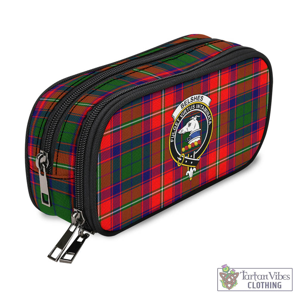 Belshes Tartan Pen and Pencil Case with Family Crest - Tartan Vibes Clothing