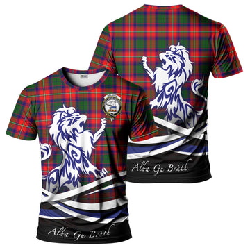 Belshes Tartan T-Shirt with Alba Gu Brath Regal Lion Emblem - Tartan Vibes Clothing