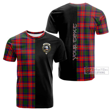 Tartan Vibes Clothing Belshes Tartan Cotton T-shirt with Family Crest and Half Of Me Style