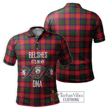 Belshes Tartan Polo Shirt with Family Crest DNA In Me Style - Tartan Vibes Clothing