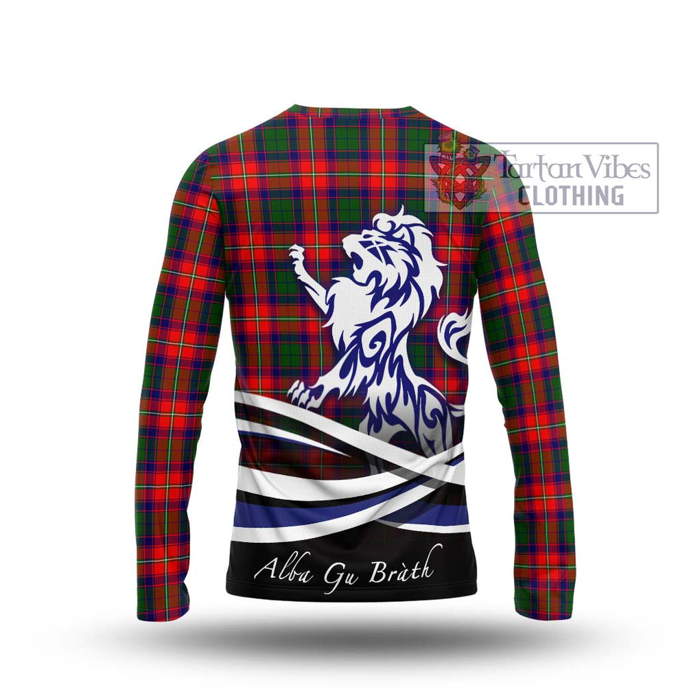 Belshes Tartan Long Sleeve T-Shirt with Alba Gu Brath Regal Lion Emblem - Tartan Vibes Clothing