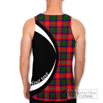 Belshes Tartan Men's Tank Top with Family Crest Circle Style - Tartan Vibes Clothing
