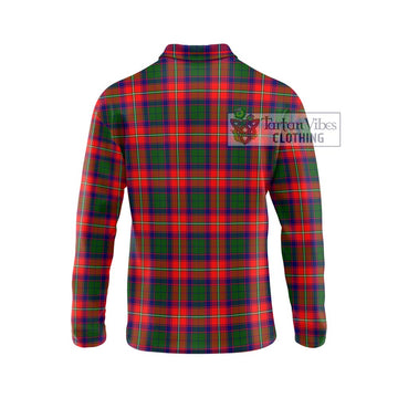 Belshes Tartan Long Sleeve Polo Shirt with Family Crest DNA In Me Style - Tartan Vibes Clothing
