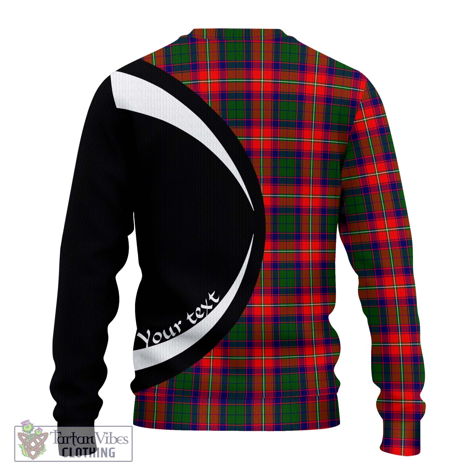 Belshes Tartan Ugly Sweater with Family Crest Circle Style - Tartan Vibes Clothing