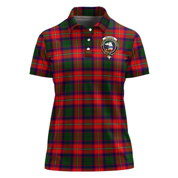 belshes-tartan-polo-shirt-with-family-crest-for-women