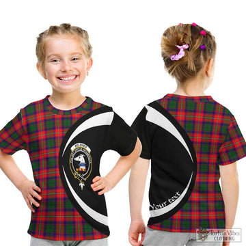 Belshes Tartan Kid T-Shirt with Family Crest Circle Style - Tartan Vibes Clothing