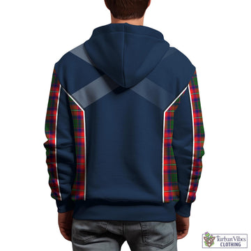 Tartan Vibes Clothing Belshes Tartan Hoodie with Family Crest and Scottish Thistle Vibes Sport Style